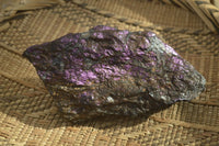 Natural Metallic Purpurite Cobbed Specimens x 3 From Erongo, Namibia