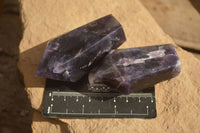 Polished Dark Purple Amethyst Points x 6 From Zambia