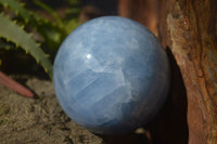 Polished Blue Calcite Sphere  x 1 From Ihadilalana, Madagascar