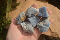 Natural New Sky Blue Calcite Specimens  x 35 From Spitzkop, Namibia