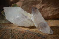 Natural Mixed Window Brandberg Quartz Crystals x 12 From Brandberg, Namibia