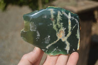 Polished  One Side Polished Emerald Mtorolite Plates  x 6 From Zimbabwe