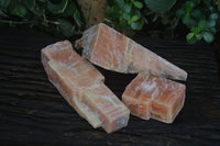 Natural New Sunset Orange Calcite Specimens  x 3 From Spitzkop, Namibia