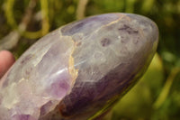 Polished Flower Dream Amethyst Standing Free Forms x 3 From Madagascar - TopRock