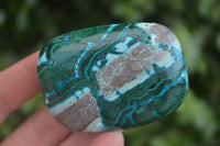 Polished Gorgeous Patterned Malacholla Free Forms  x 4 From Congo - Toprock Gemstones and Minerals 