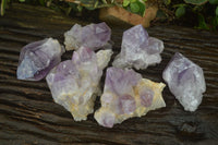 Natural Jacaranda Amethyst Crystals x 6 From Mumbwe, Zambia