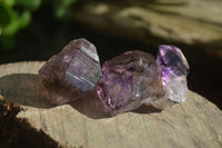 Natural Smokey Window Amethyst Crystals  x 35 From Chiredzi, Zimbabwe