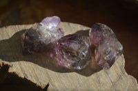 Natural Smokey Window Amethyst Crystals  x 35 From Chiredzi, Zimbabwe