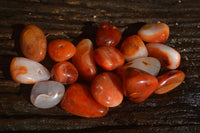 Polished  Carnelian Agate Tumble Stones  x 1 Kg Lot From Madagascar