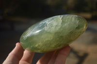 Polished  Green Fluorite Standing Free Forms  x 2 From Madagascar