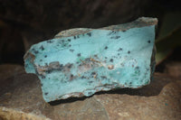 Natural Drusy Chrysocolla & Malachite Dolomite Specimens x 4 From Congo