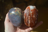 Polished Red Sashe River Agate Free Forms x 6 From Sashe River, Zimbabwe