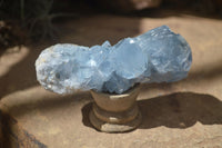 Natural Blue Celestite Crystal Specimens  x 4 From Sakoany, Madagascar - Toprock Gemstones and Minerals 