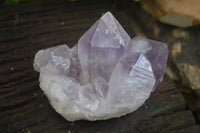 Natural Jacaranda Amethyst Clusters  x 3 From Zambia - Toprock Gemstones and Minerals 