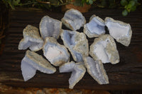 Natural Blue Lace Agate Geode Specimens  x 12 From Nsanje, Malawi