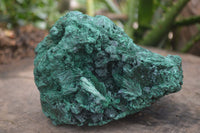 Natural Chatoyant Silky Malachite Specimens  x 2 From Congo - Toprock Gemstones and Minerals 