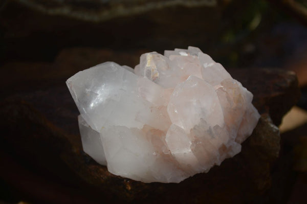 Natural Large Castle Quartz Clusters x 3 From Ambatfinhandrana, Madagascar