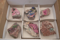 Natural Pink Salrose Cobaltion Dolomite Specimens  x 6 From Kakanda, Congo