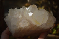 Natural Large Castle Quartz Clusters x 3 From Ambatfinhandrana, Madagascar