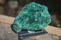 Natural Chatoyant Silky Malachite Specimens  x 2 From Congo - Toprock Gemstones and Minerals 