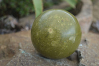 Polished Green Opal Spheres  x 3 From Madagascar - Toprock Gemstones and Minerals 