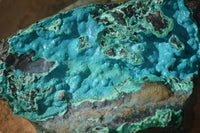 Natural Silica Chrysocolla On Dolomite Matrix Specimens x 3 From Congo