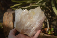 Natural Large Castle Quartz Clusters x 3 From Ambatfinhandrana, Madagascar