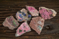 Natural Pink Salrose Cobaltion Dolomite Specimens  x 6 From Kakanda, Congo