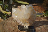 Natural Large Castle Quartz Clusters x 3 From Ambatfinhandrana, Madagascar