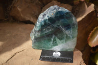 Polished Watermelon Fluorite Standing Slab  x 1 From Uis, Namibia