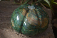 Polished Green Verdite Pumpkin Carving x 1 From Zimbabwe