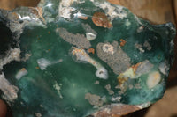 Polished One Side Polished Emerald Mtorolite Plates  x 2 From Zimbabwe