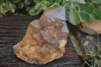 Natural Cascading Red Hematoid Phantom Quartz Crystal Formations  x 3 From Karoi, Zimbabwe - Toprock Gemstones and Minerals 