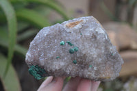 Natural Rare Ball Malachite On Quartz & Dolomite Specimens x 2 From Kambove, Congo