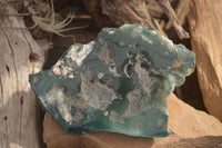 Polished One Side Polished Emerald Mtorolite Plates  x 2 From Zimbabwe