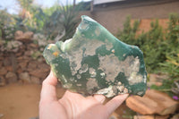 Polished One Side Polished Emerald Mtorolite Plates  x 2 From Zimbabwe