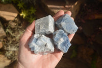 Natural New Sky Blue Calcite Specimens  x 24 From Spitzkop, Namibia