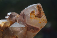 Natural Cascading Red Hematoid Phantom Quartz Crystal Formations  x 3 From Karoi, Zimbabwe - Toprock Gemstones and Minerals 