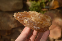 Natural Honey Aragonite Etched & Cobbed Pieces  x 6 From Namibia