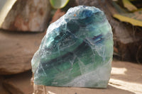 Polished Watermelon Fluorite Standing Slab  x 1 From Uis, Namibia