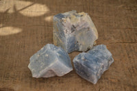 Natural New Sky Blue Calcite Specimens  x 24 From Spitzkop, Namibia