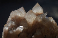 Natural Cascading Smokey Quartz Clusters x 2 From Luena, Congo