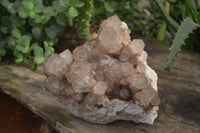 Natural White Phantom Smokey Quartz Cluster x 1 From Luena, Congo