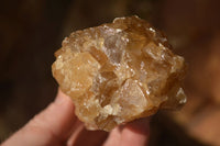 Natural Honey Aragonite Etched & Cobbed Pieces  x 6 From Namibia