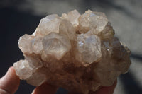 Natural Cascading Smokey Quartz Clusters x 2 From Luena, Congo