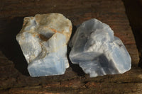 Natural New Sky Blue Calcite Specimens  x 24 From Spitzkop, Namibia