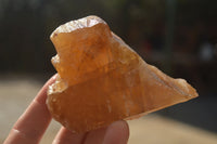 Natural Honey Aragonite Etched & Cobbed Pieces  x 6 From Namibia