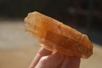 Natural Honey Aragonite Etched & Cobbed Pieces  x 6 From Namibia