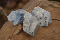 Natural New Sky Blue Calcite Specimens  x 24 From Spitzkop, Namibia