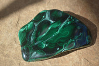 Polished Flower Banded Malachite Free Forms  x 12 From Congo - Toprock Gemstones and Minerals 